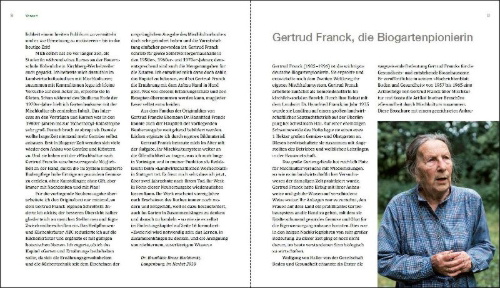 Buchcover und Innenansicht für das Buch: Gesunder Garten durch Mischkultur