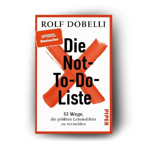 Buchcover und Innenansicht für das Buch: Die Not-To-Do-Liste