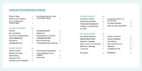Buchcover und Innenansicht für das Buch: Pyjama-Pilates