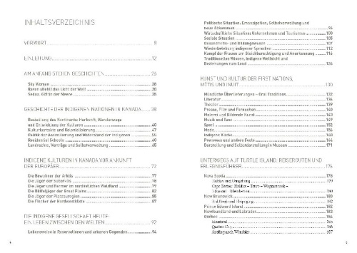 Buchcover und Innenansicht für das Buch: Das indigene Kanada: First Nations, Inuit und Métis