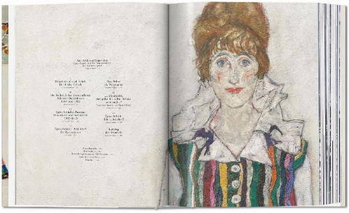 Buchcover und Innenansicht für das Buch: Egon Schiele. Sämtliche Gemälde 1909-1918