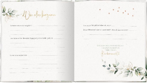 Buchcover und Innenansicht für das Buch: Ja. Wir heiraten