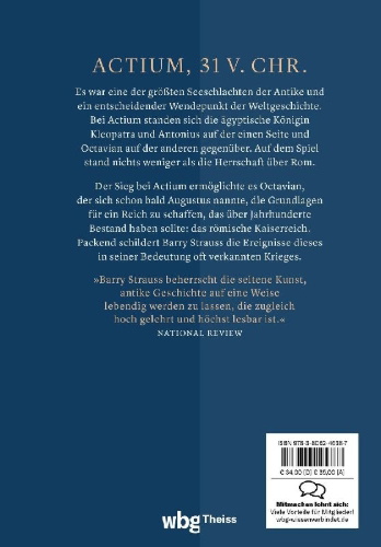 Buchcover und Innenansicht für das Buch: The War that Made the Roman Empire
