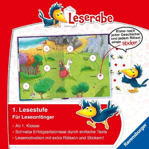 Buchcover und Innenansicht für das Buch: Leserabe Sonderausgaben - Einhorn- und Feengeschichten zum Lesenlernen