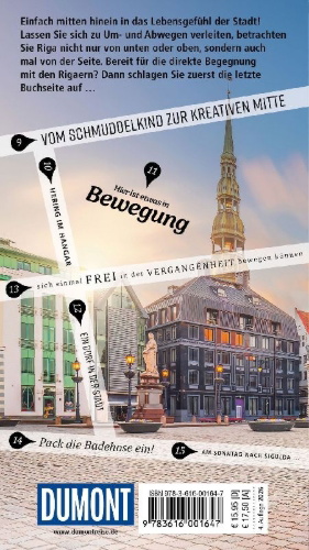 Buchcover und Innenansicht für das Buch: DUMONT direkt Reiseführer Riga