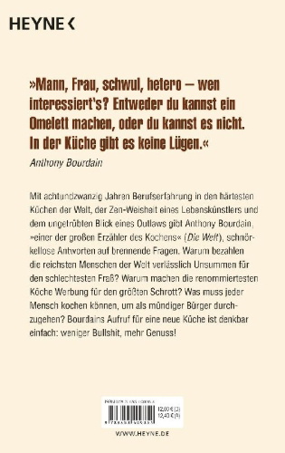 Buchcover und Innenansicht für das Buch: Medium Raw. A Bloody Valentine to the World of Food and the People Who Cook