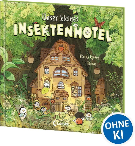 Buchcover und Innenansicht für das Buch: Insect Hotel