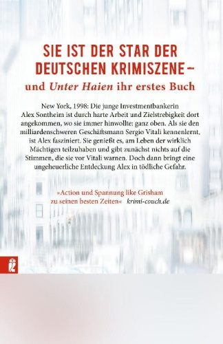 Buchcover und Innenansicht für das Buch: Unter Haien