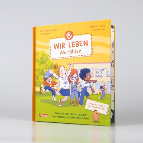 Buchcover und Innenansicht für das Buch: Wir leben - wir fühlen