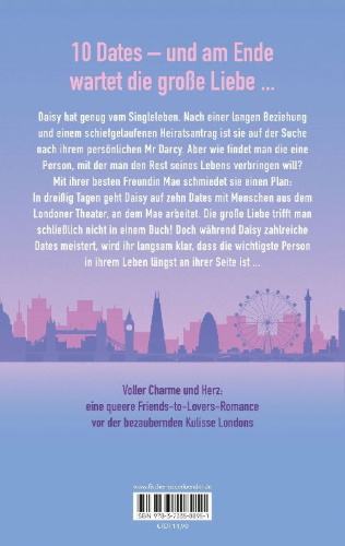 Buchcover und Innenansicht für das Buch: 30 Days, 10 Dates & 1 Drama