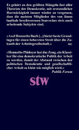 Buchcover und Innenansicht für das Buch: Der arbeitende Souverän