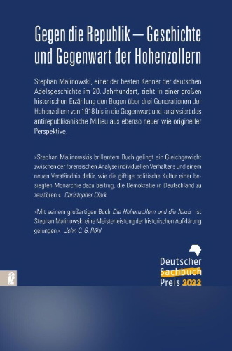 Buchcover und Innenansicht für das Buch: Die Hohenzollern und die Nazis