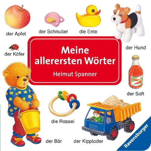 Buchcover und Innenansicht für das Buch: Meine allerersten Wörter