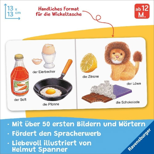 Buchcover und Innenansicht für das Buch: Meine allerersten Wörter