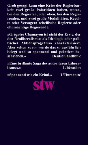 Buchcover und Innenansicht für das Buch: La société ingouvernable. Une généalogie du libéralisme autoritaire