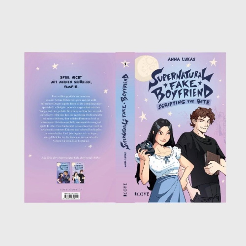 Buchcover und Innenansicht für das Buch: Supernatural Fake Boyfriend 2: Scripting the Bite