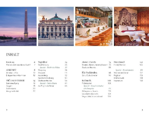 Buchcover und Innenansicht für das Buch: Mein perfektes Wochenende Paris