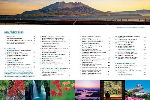 Buchcover und Innenansicht für das Buch: Das Reisebuch Japan