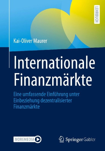 Buchcover und Innenansicht für das Buch: Internationale Finanzmärkte