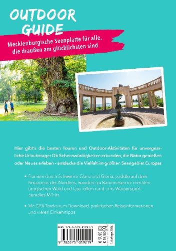 Buchcover und Innenansicht für das Buch: MARCO POLO OUTDOOR GUIDE Reiseführer Mecklenburgische Seenplatte