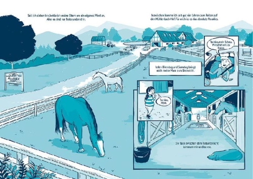 Buchcover und Innenansicht für das Buch: Horse Trouble