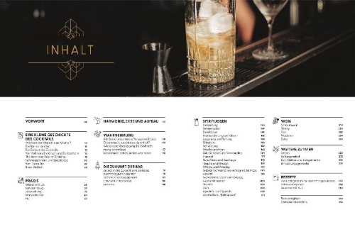 Buchcover und Innenansicht für das Buch: Cocktailkunst