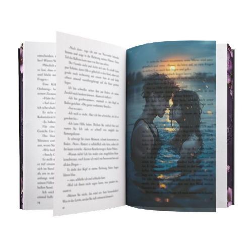 Buchcover und Innenansicht für das Buch: Hunters: Sinner King | Aufwendig gestaltete Ausgabe mit Farbschnitt - das integrierte Page Overlay ist limitiert nur in der ersten Auflage enthalten
