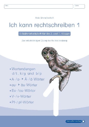 Buchcover und Innenansicht für das Buch: Ich kann rechtschreiben 1 bis 3 - Schülerarbeitshefte für die 2. bis 4. Klasse