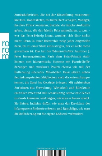 Buchcover und Innenansicht für das Buch: Das Peter-Prinzip