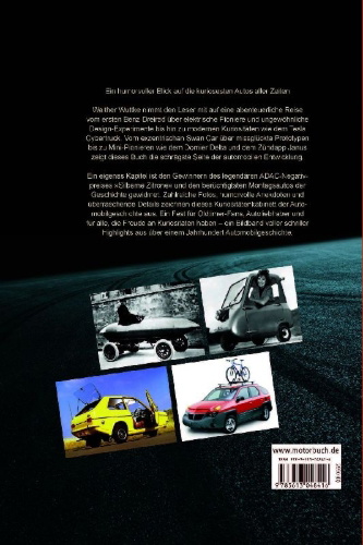 Buchcover und Innenansicht für das Buch: Die kuriosesten Autos aller Zeiten