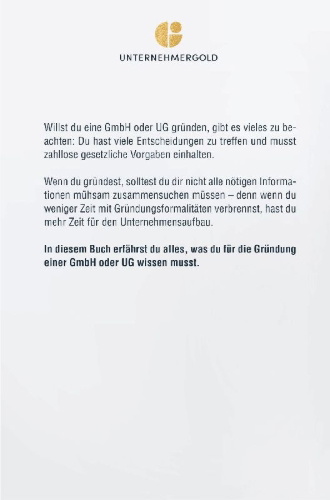 Buchcover und Innenansicht für das Buch: GmbH gründen