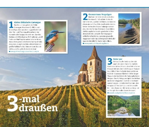 Buchcover und Innenansicht für das Buch: ADAC Reiseführer Elsass