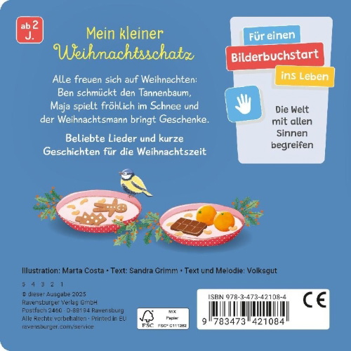 Buchcover und Innenansicht für das Buch: Juhu, bald ist Weihnachten!