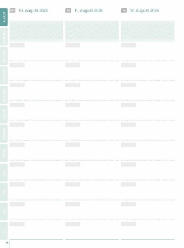 Buchcover und Innenansicht für das Buch: Mein Lehrerplaner A4+ - Hardcover - Lehrerkalender für das Schuljahr 2026/2027 - Blättermeer