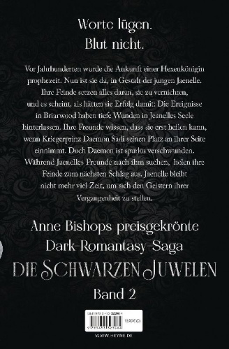 Buchcover und Innenansicht für das Buch: Heir to the Shadows - Black Jewels Trilogy 2