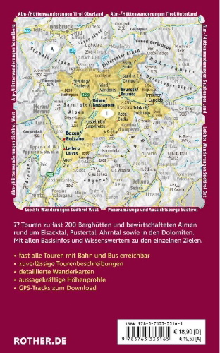 Buchcover und Innenansicht für das Buch: ROTHER Wanderbuch Wilde Wege Ammergau - Wetterstein - Karwendel - Bayerische Voralpen