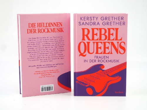 Buchcover und Innenansicht für das Buch: Rebel Queens. Frauen in der Rockmusik