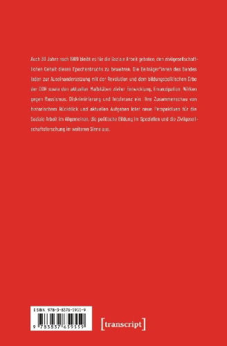 Buchcover und Innenansicht für das Buch: Die Friedliche Revolution 1989 und die Soziale Arbeit