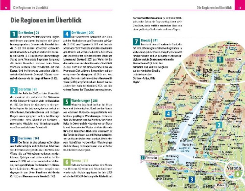 Buchcover und Innenansicht für das Buch: Reise Know-How Reiseführer Gardasee mit Verona und Brescia