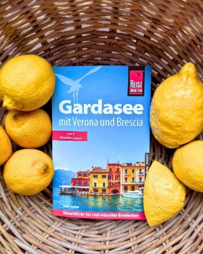 Buchcover und Innenansicht für das Buch: Reise Know-How Reiseführer Gardasee mit Verona und Brescia