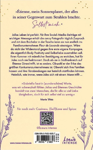Buchcover und Innenansicht für das Buch: Fleur de Lavande (Band 2) - Wie du strahlst