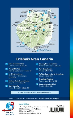 Buchcover und Innenansicht für das Buch: MICHAEL MÜLLER Reiseführer Gran Canaria