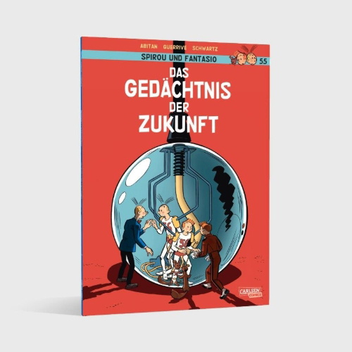 Buchcover und Innenansicht für das Buch: Spirou et Fantasio - Cahiers Tome 1 - La mémoire du futur - Cahiers 1/2