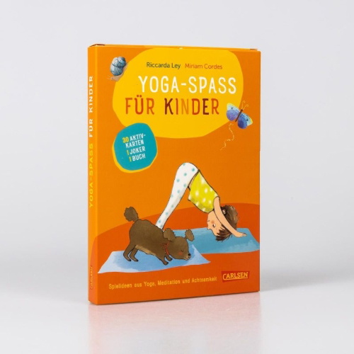Buchcover und Innenansicht für das Buch: Yoga-Spaß für Kinder