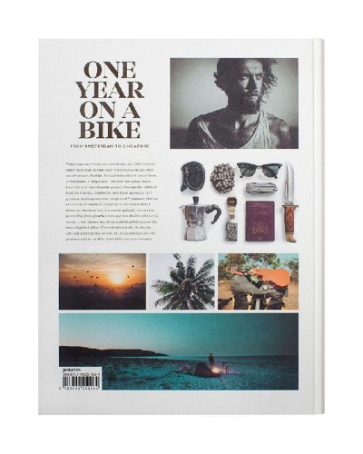 Buchcover und Innenansicht für das Buch: One Year on a Bike