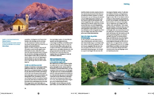Buchcover und Innenansicht für das Buch: Roadtrips Alpen