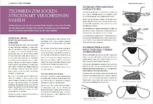 Buchcover und Innenansicht für das Buch: Socks from the toe up