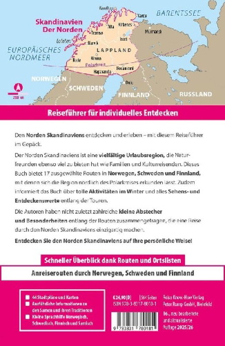 Buchcover und Innenansicht für das Buch: Reise Know-How Reiseführer Skandinavien - der Norden