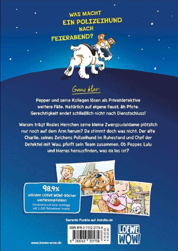 Buchcover und Innenansicht für das Buch: Kommissar Pfote ermittelt (Band 1) - Schnüffler mit Schnauze