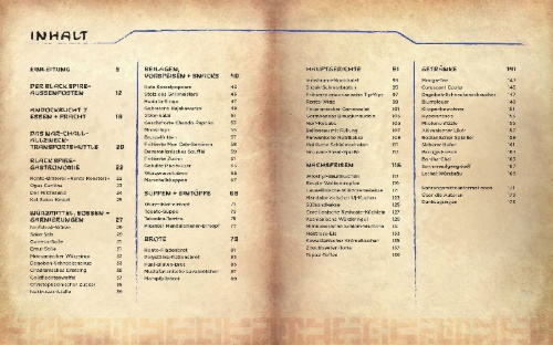 Buchcover und Innenansicht für das Buch: Star Wars: Galaxy's Edge Cookbook: The Official Black Spire Outpost Cookbook